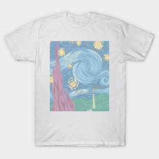 Pastel Starry Night T-Shirt